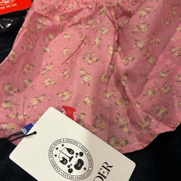 NWT Cider Women’s Floral Pink Camisole Top Blouse Lace Trim Size XS - Picture 7 of 15